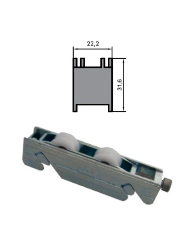 RUEDA S/800, S/70000, C 94 ZAMAK REGULABLE RODAMIENTO DE AGUJAS  DOBLE 