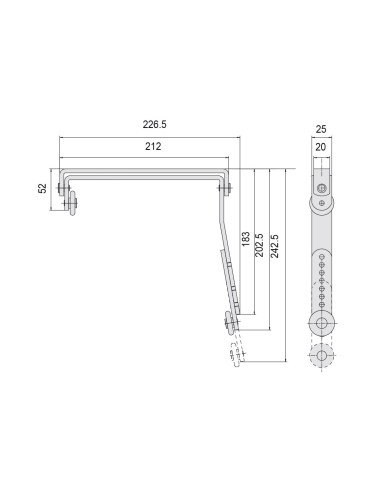 SELECTOR DE CIERRE REGULABLE REF 07084.11.0.0