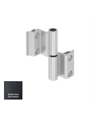 BISAGRA CARINA 3  HOJA CE PLETINA Y EJE INOX 9005 TXT REF 014D92