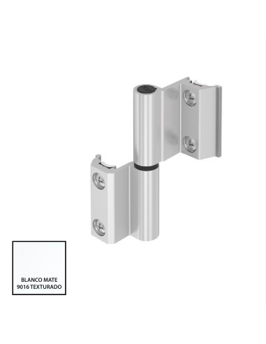 BISAGRA CARINA CE PLETINA Y EJE INOX 9016 TXT IZQUIERDA  REF 023I92