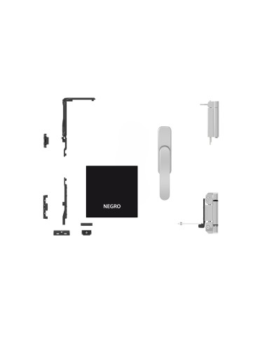 KIT BASE OSCILOBATIENTE CLASSIC CON CREMONA SIRIUS  CIERRE AL INVERSOR  NEGRO REF B111802S