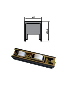 RUEDA B-2-10 ZAMAK REGULABLE RODAMIENTO DE AGUJAS  TANDEM