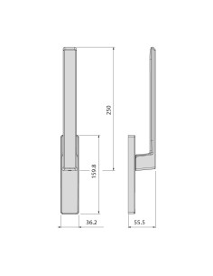 MANILLON DELTA ELEVABLE LACADO PLATA REF 701891 2