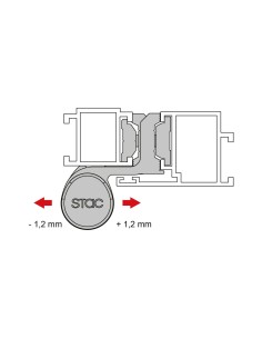BISAGRA ACRUX CE LACADO INOX DERECHA REF 010D93 2