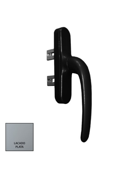 CREMONA MARTE APERTURA EXTERIOR LACADO PLATA DERECHA PALA 37MM REF 329