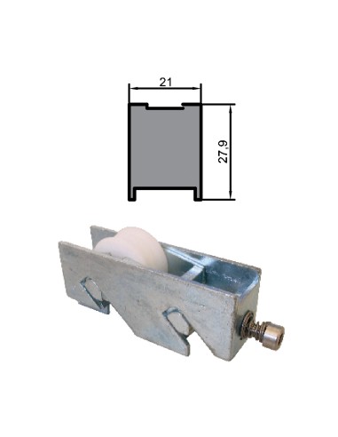 RUEDA S/AL-14 ZAMAK REGULABLE RODAMIENTO DE AGUJAS