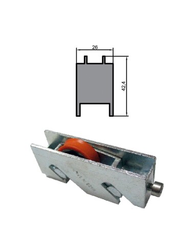 RUEDA S/GV-909 ZAMAK REGULABLE RODAMIENTO DE BOLAS