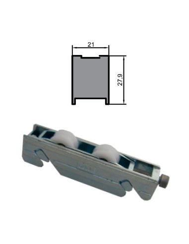 RUEDA S/AL-14 ZAMAK REGULABLE RODAMIENTO DE...