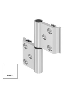BISAGRA MALLORQUINA CANAL CENTRADO BLANCO IZQUIERDA REF...