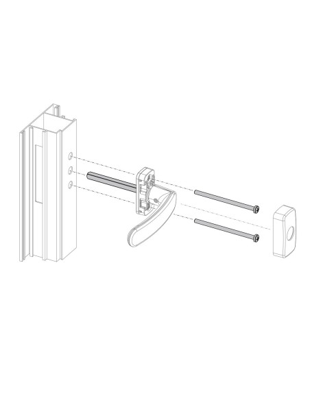 KIT SIRIUS DE FIJACION PARA APERTURA EXTERIOR D  90MM REF K0775-02