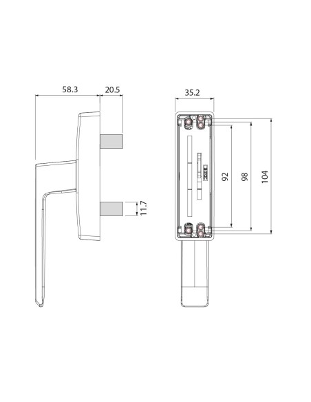 CREMONA DELTA PRACTICABLE 2 PALAS BLANCO REF 700401