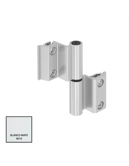 BISAGRA CARINA 3  HOJA CE PLETINA Y EJE INOX 9010 MATE REF 014D92