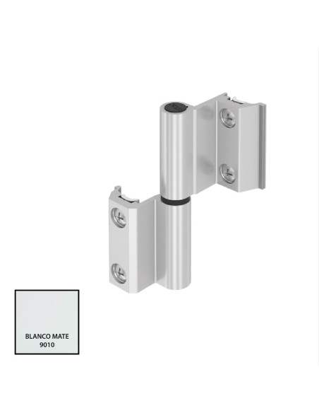 BISAGRA CARINA CE PLETINA Y EJE INOX 9010 MATE IZQUIERDA REF 023I92