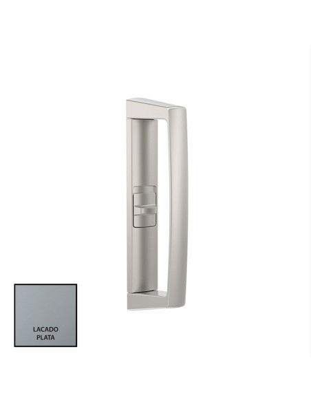 TIRADOR CORREDERA TITAN PARA CIERRE DE EMBUTIR LACADO PLATA REF 03430091