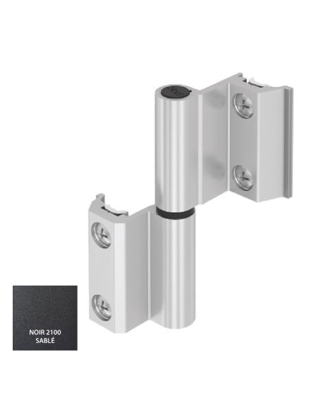 BISAGRA CARINA CE PLETINA Y EJE INOX 2100 SABLE DERECHA  REF 023D92