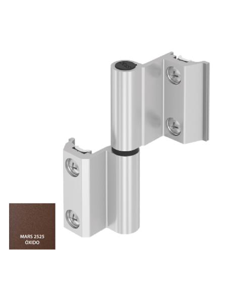 BISAGRA CARINA CE PLETINA Y EJE INOX MARS 2525 DERECHA  REF 023D93