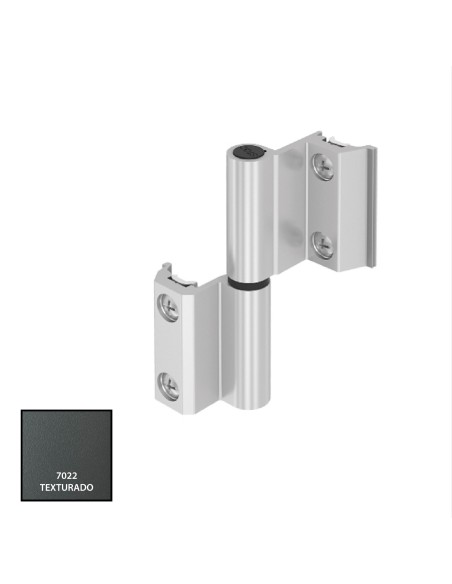 BISAGRA CARINA CE PLETINA Y EJE INOX 7022 TXT IZQUIERDA REF 023I92