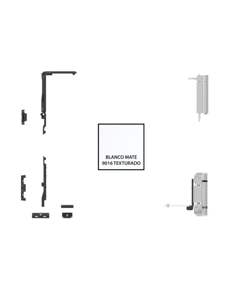 KIT BASE OSCILOBATIENTE CLASSIC SIN CREMONA  CIERRE AL INVERSOR  9016 TXT REF B113392