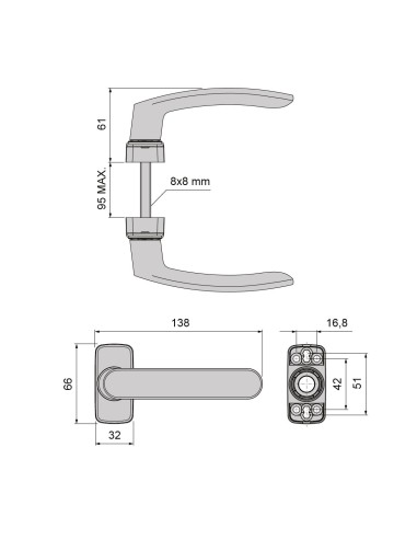 MANILLA POLARIS RECUPERABLE JUEGO LACADO PLATA...