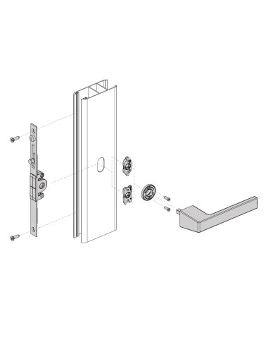 MANILLA MINIMALISTA DELTA CORREDERA Y CANAL 16...