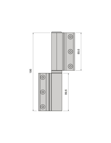 BISAGRA TAURUS CLX CE (JUEGO) NEGRO DERECHA REF...