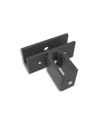 SOPORTE DE ALUMINIO PARA CRISTAL Y TUBO 40X20...