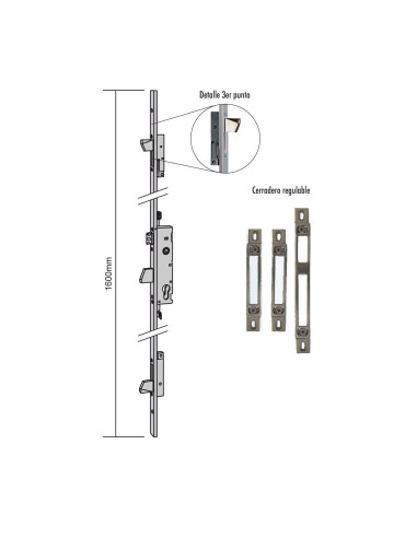 CERRADURA MULTIPUNTO PICAPORTE Y PALANCA...