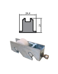RUEDA S/AL-18 ZAMAK REGULABLE RODAMIENTO DE AGUJAS