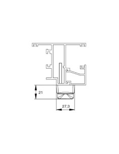 CREMONA APERTURA EXTERIOR EXTRAPLANA NEGRO REF 6027.10 2