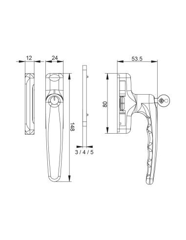 CIERRE PRESION CON LLAVE BLANCO REF 3041.53