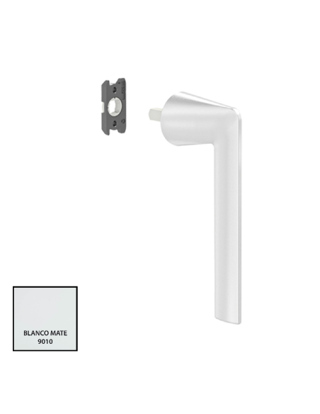 MANILLA MINIMALISTA LAMBDA CORREDERA Y CANAL 16 (4 APOYOS) RAL 9010 MATE REF 772892