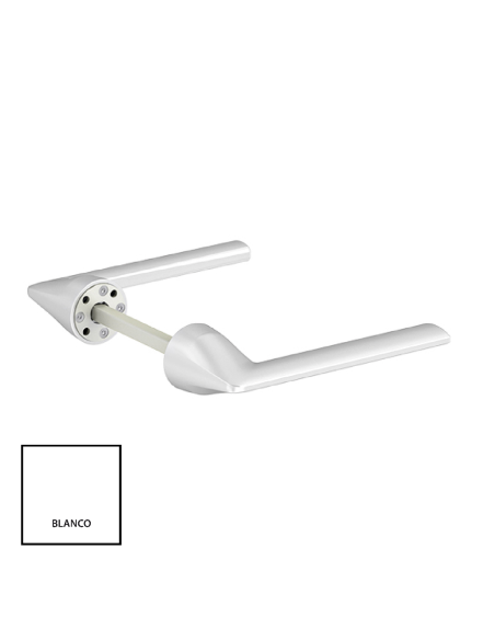MANILLA MINIMALISTA LAMBDA RECUPERABLE (JUEGO) LACADO BLANCO REF 777801