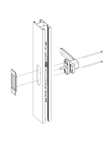 U ERO DELTA CORREDERA LACADO INOX REF 052021493