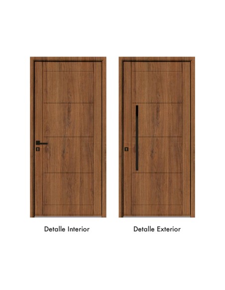 PUERTA MODELO 3, ROTURA DE 70, 950X2100, APERTURA INTERIOR IZQDA. COLOR EMBERO TXT