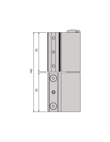 BISAGRA TAURUS CE LACADO INOX REF A011X93