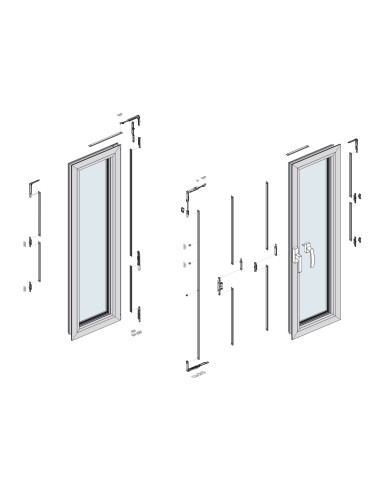 KIT OSCILO DOBLE BISAGRA OCULTA IZQUIERDA  REF...
