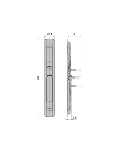 MANILLA ENRASADA TITAN LACADO INOX REF 03441093 2