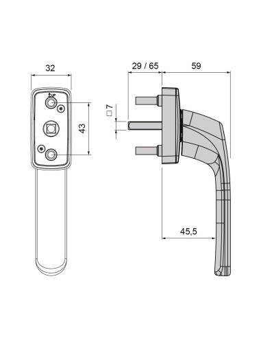 MANILLA POLARIS MULTIFUNCION CLICK CON LLAVE...