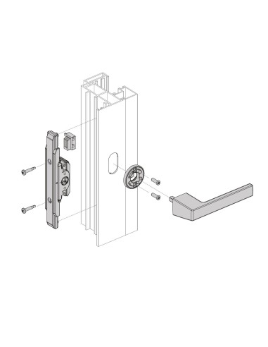 MANILLA MINIMALISTA DELTA LACADO INOX REF KA770193