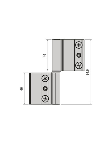 BISAGRA 40X20 REGULABLE PLETINA ZAMAK LACADO...