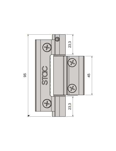 BISAGRA HERCULES CE TRIPLA LACADO INOX REF C017093