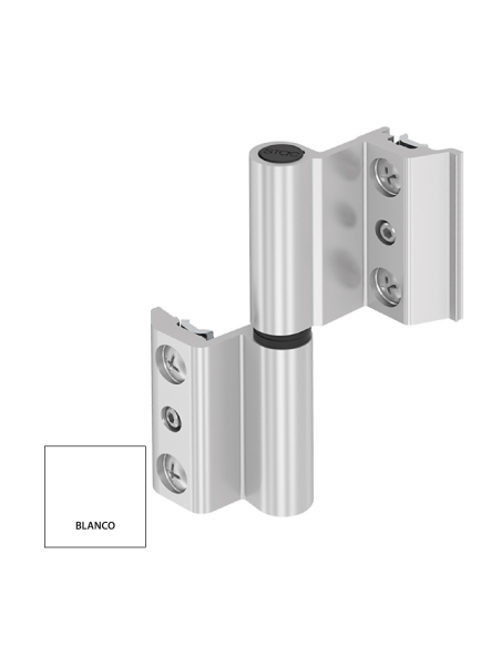 BISAGRA NORMA CE PLETINA Y EJE INOX CON PRISIONERO BLANCO IZQUIERDA REF 025I01 