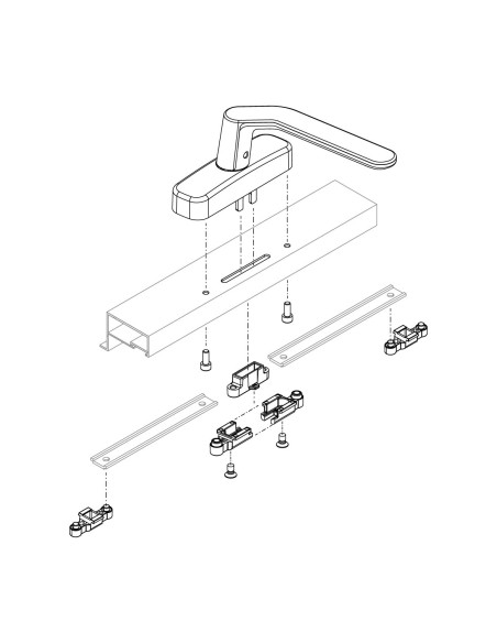 CREMONA SIRIUS ACODADA PROYECTANTE IZQUIERDA BLANCO REF 116201