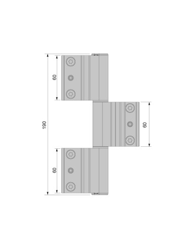 BISAGRA ACRUX FR  CANAL CENTRADO  3 PALAS...