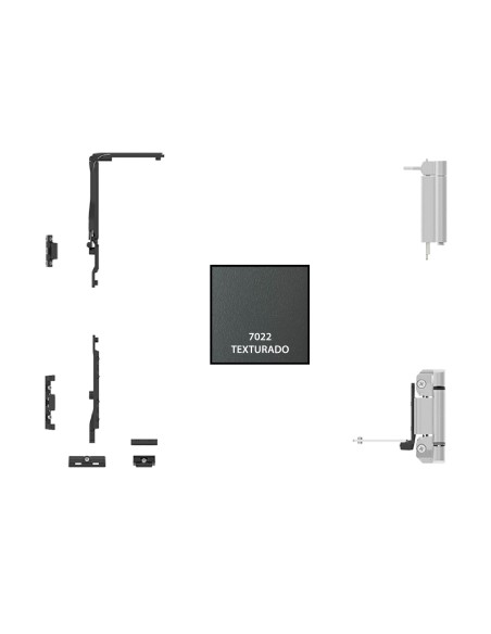 KIT BASE OSCILOBATIENTE CLASSIC SIN CREMONA  CIERRE AL INVERSOR  7022 TXT REF B113392