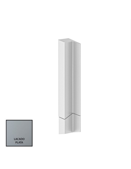 CIERRE MINIMALISTA EDGE 160MM VENTANA DERECHA LACADO PLATA REF EDGE160D 