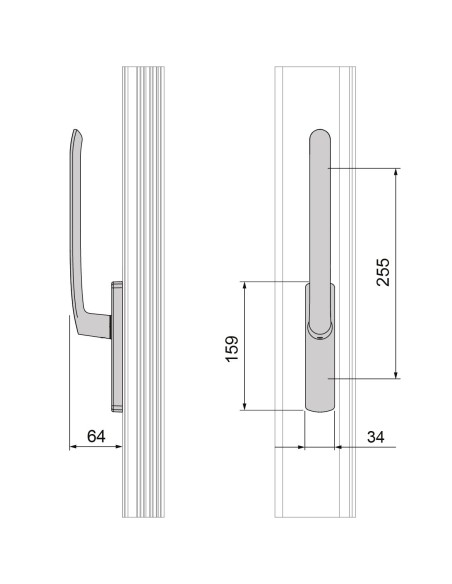 MANILLON SIRIUS ELEVABLE PARA LLAVE NEGRO REF 231102