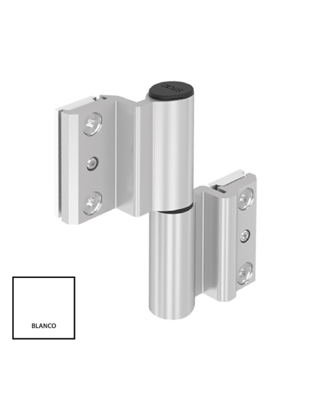 BISAGRA ACRUX FR  CANAL CENTRADO  BLANCO DERECHA REF 030D01 