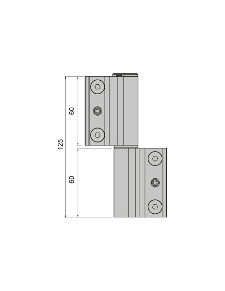 BISAGRA ACRUX CE BLANCO IZQUIERDA REF 010I01 