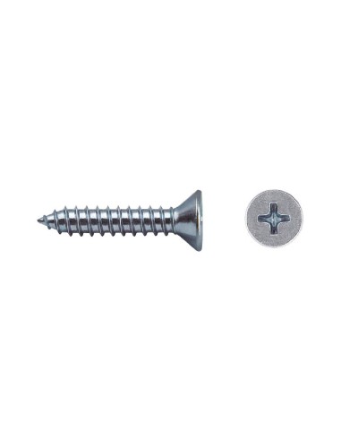 TORNILLO DIN 7982 ROSCA CHAPA CABEZA AVELLANADA IMPRONTA PH  4,2X13 MM CINCADO (500 UDS/C)